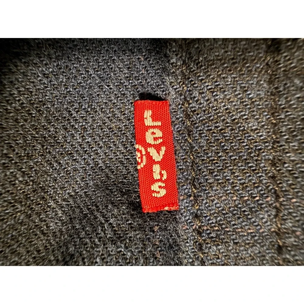 Levi's 512 Slim Taper Jeans Mens 30x32 Black Windowpane Red Tab Grid Pattern